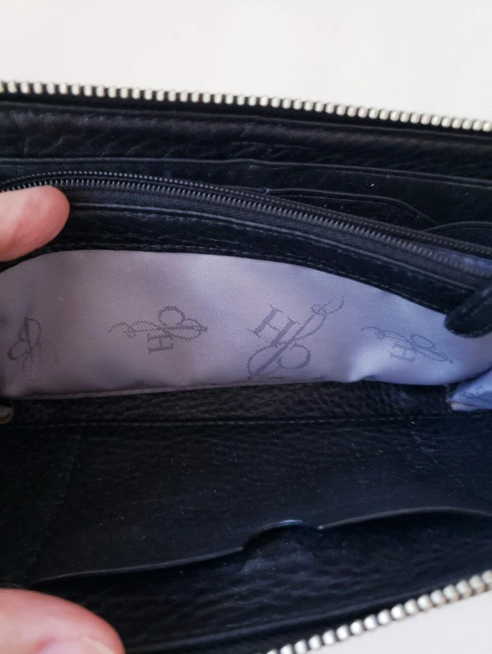 Vintage Cole Haan Black Pebble Leather Wallet